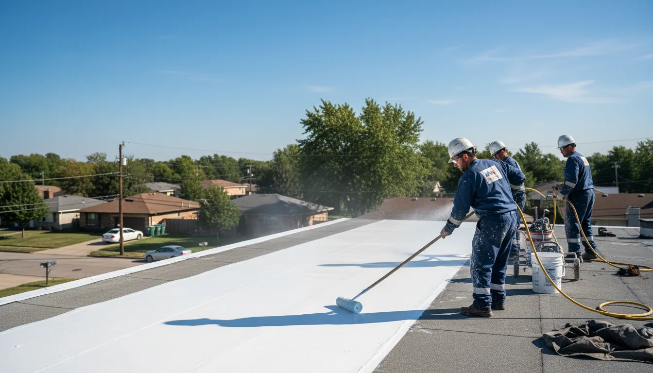 Commercial roof coating in Montvale, VA near me